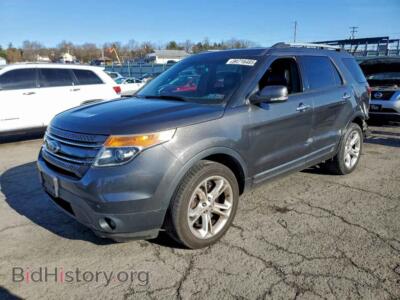 2015 Ford EXPLORER LIMITED, серый — VIN 1FM5K8F82FGA77850, Copart