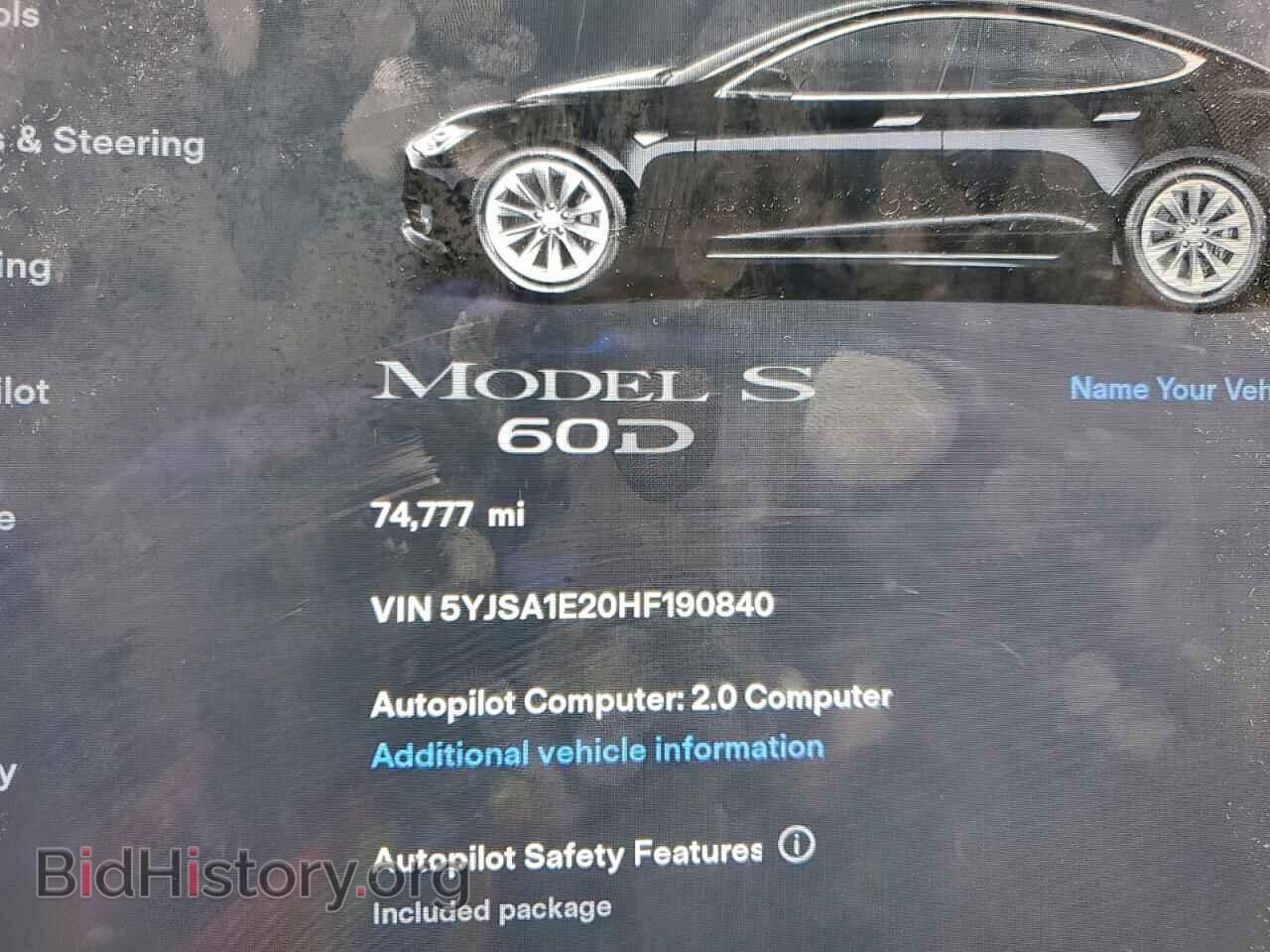 2017 TESLA MODEL S - VIN: 5YJSA1E20HF190840 - Photo 9