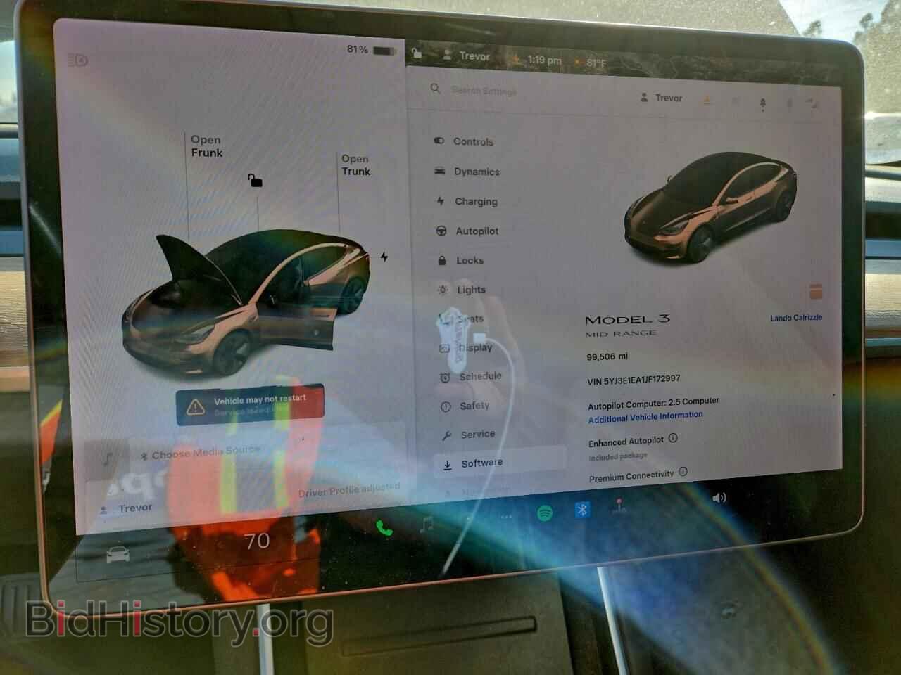 2018 TESLA MODEL 3 - VIN: 5YJ3E1EA1JF172997 - Photo 9