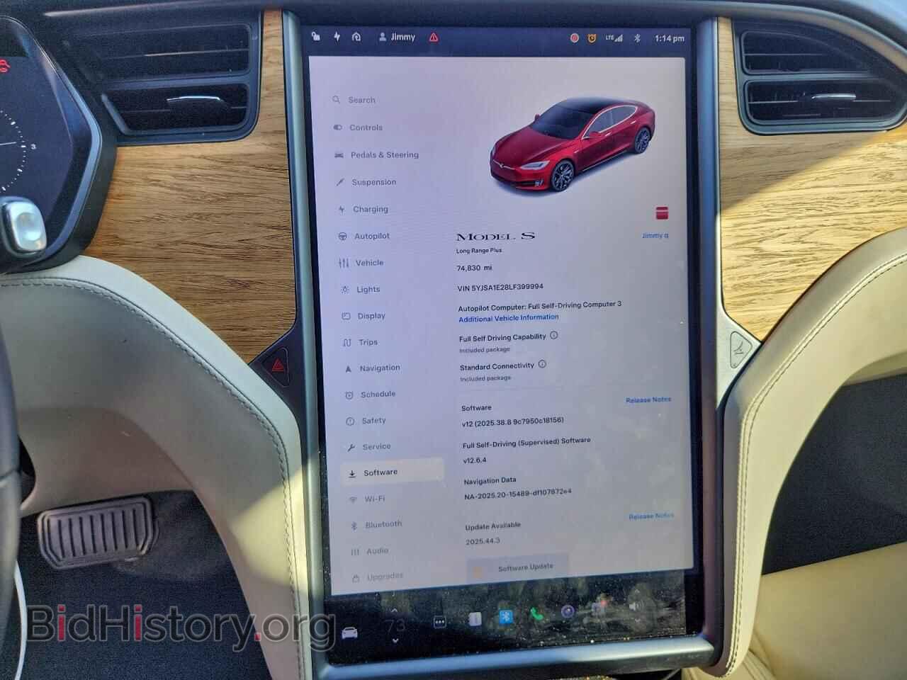 2020 TESLA MODEL S - VIN: 5YJSA1E28LF399994 - Фото 9