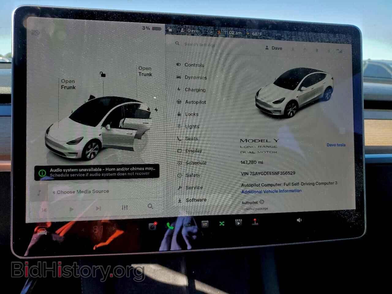 2022 TESLA MODEL Y - VIN: 7SAYGDEE5NF356529 - Фото 9