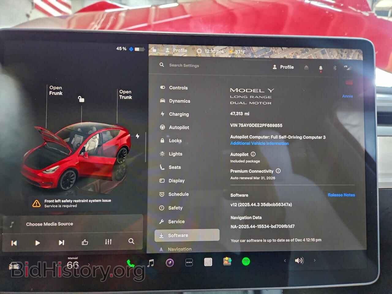 2023 TESLA MODEL Y - VIN: 7SAYGDEE2PF689855 - Photo 9