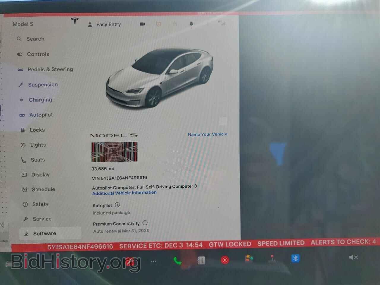 2022 TESLA MODEL S - VIN: 5YJSA1E64NF496616 - Photo 9