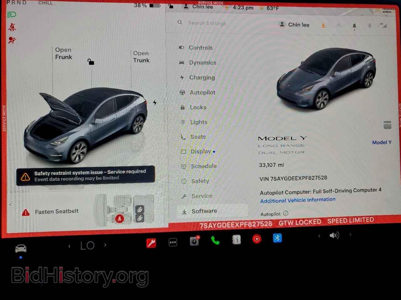 2023 TESLA MODEL Y - VIN: 7SAYGDEEXPF827528 - Photo 9