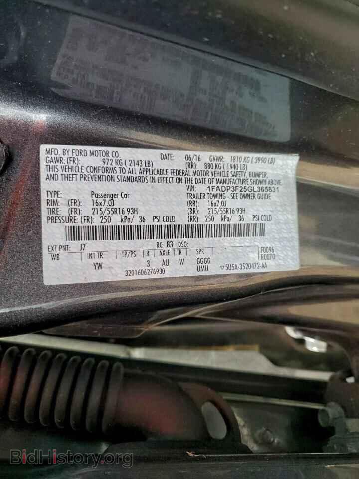 2016 FORD FOCUS - VIN: 1FADP3F25GL365831 - Фото 13