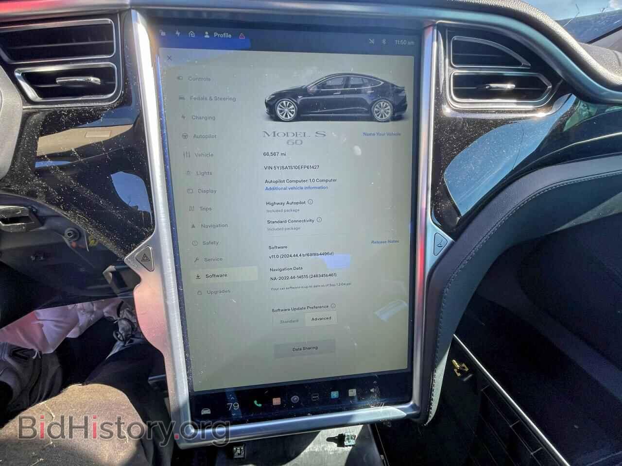 2014 TESLA MODEL S - VIN: 5YJSA1S10EFP61427 - Photo 11