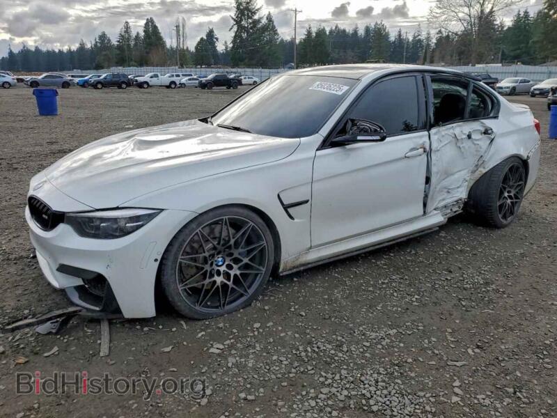 2018 BMW M3 (VIN WBS8M9C55J5L71591) — фото 1 из 12, Copart, повреждение: бок