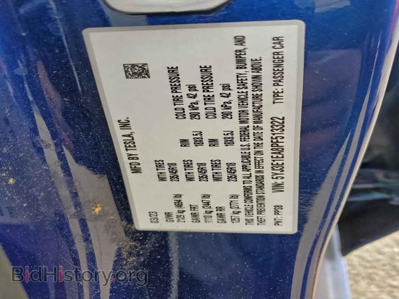 2023 TESLA MODEL 3 - VIN: 5YJ3E1EA8PF513322 - Photo 12