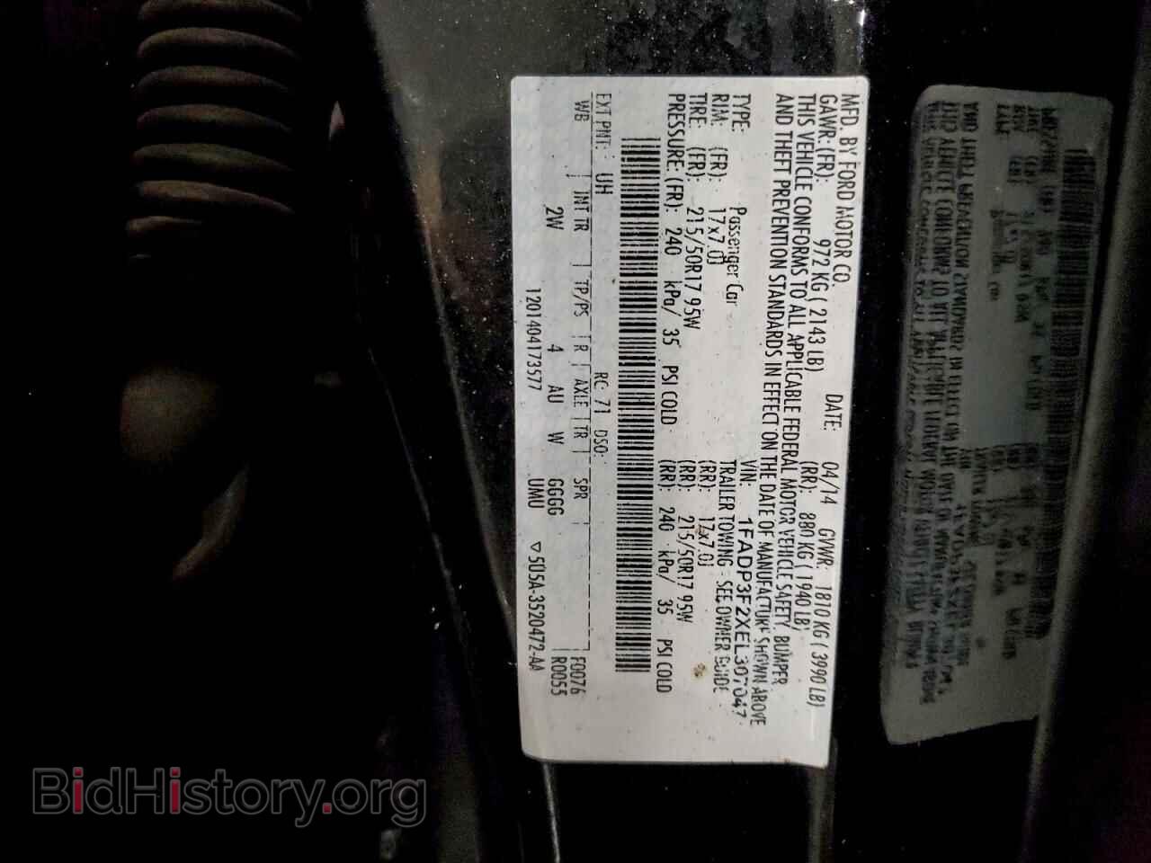 2014 FORD FOCUS - VIN: 1FADP3F2XEL307047 - Photo 12