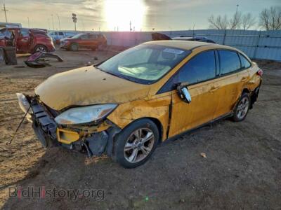 2012 Ford FOCUS, yellow — VIN 1FAHP3F25CL410116, Copart