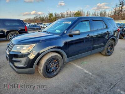 2016 Ford EXPLORER Police Interceptor, черный — VIN 1FM5K8AR8GGA08419, Copart