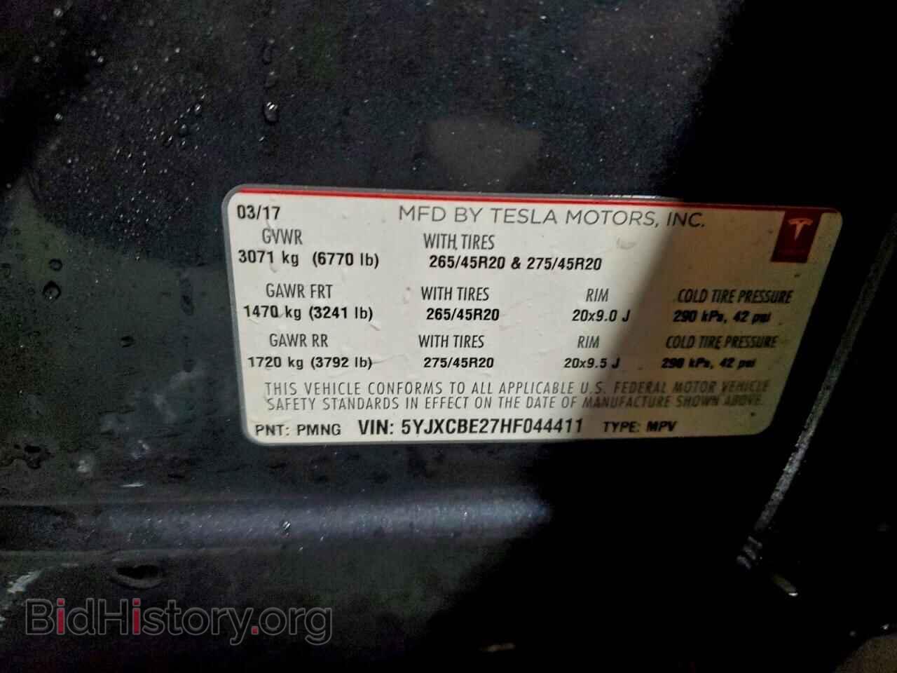 2017 TESLA MODEL X - VIN: 5YJXCBE27HF044411 - Photo 13