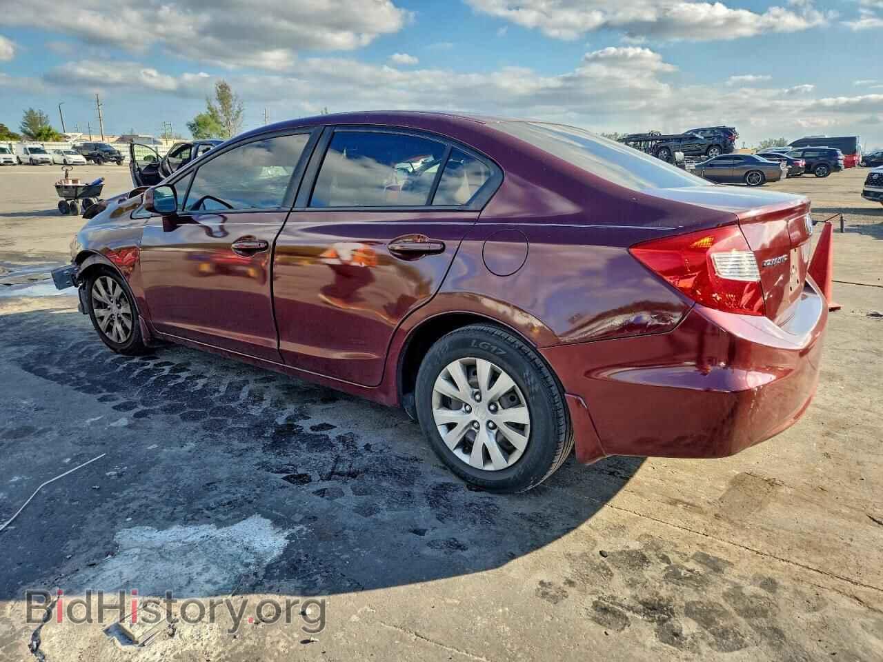 2012 HONDA CIVIC - VIN: 2HGFB2F52CH507776 - Фото 2