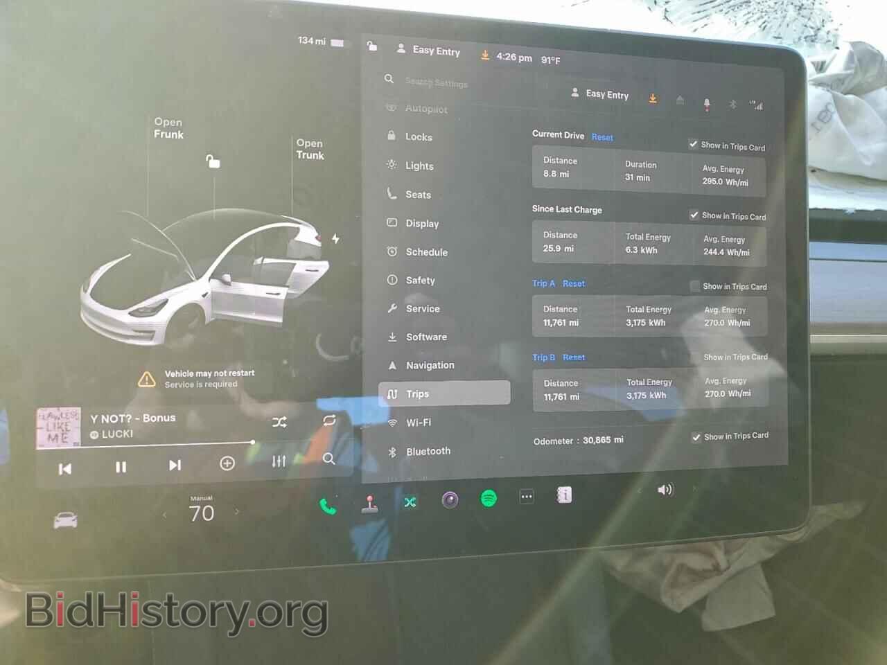 2021 TESLA MODEL 3 - VIN: 5YJ3E1EA0MF083927 - Фото 9