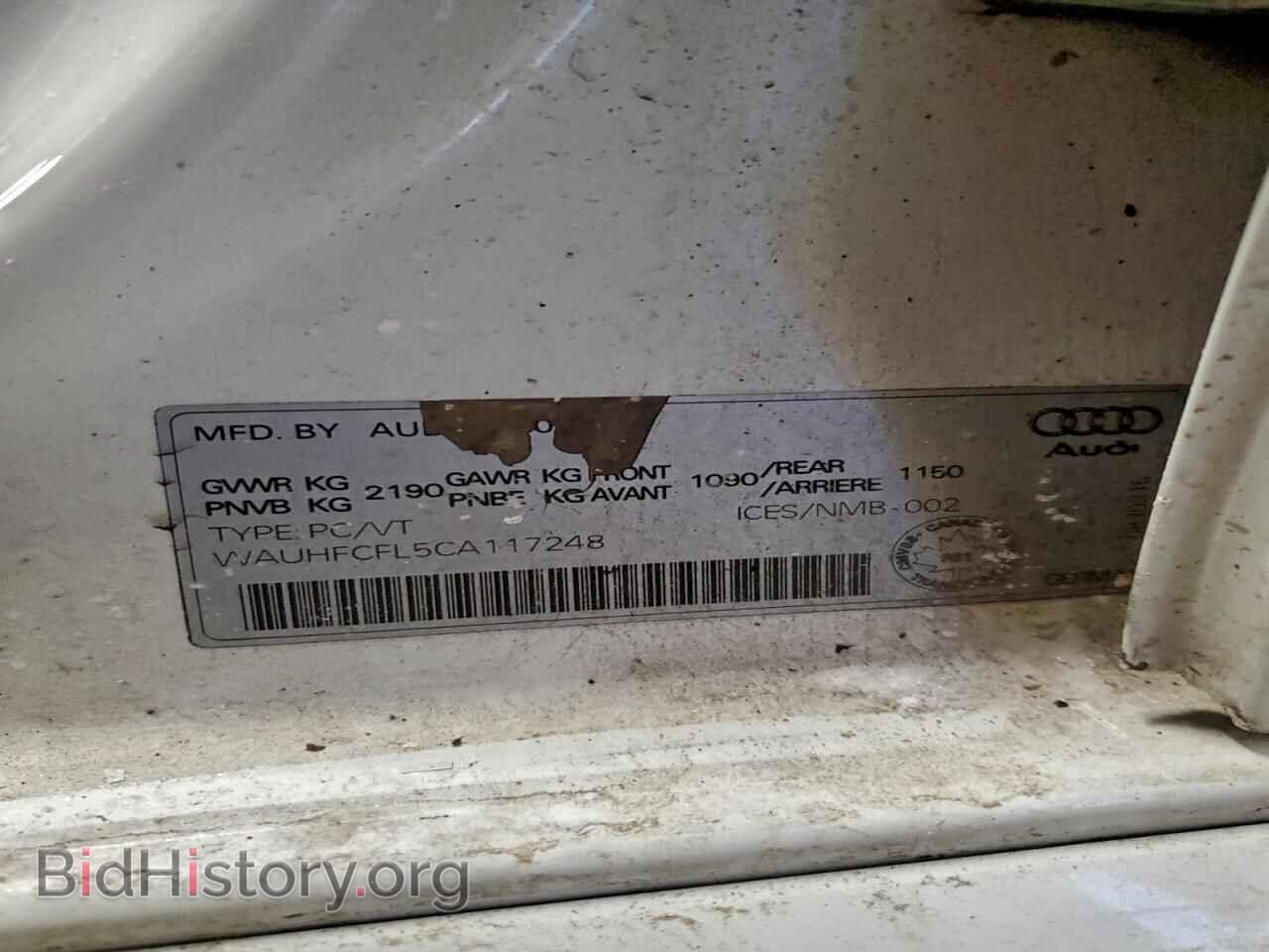 2012 AUDI A4 - VIN: WAUHFCFL5CA117248 - Фото 12
