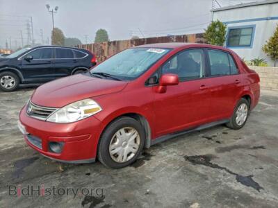 2011 Nissan VERSA S, бордовый — VIN 3N1BC1AP3BL399691, Copart