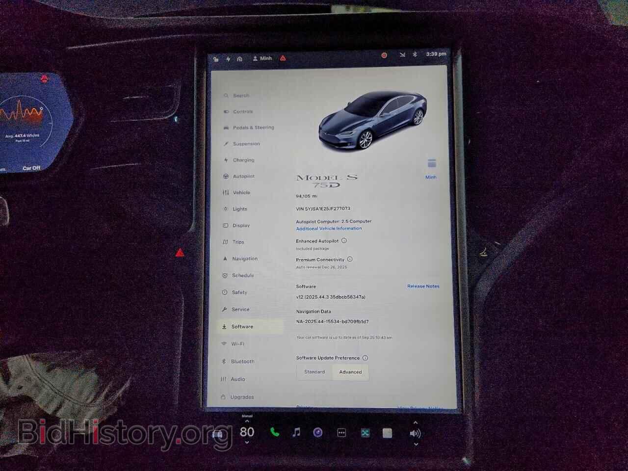 2018 TESLA MODEL S - VIN: 5YJSA1E25JF277073 - Photo 9