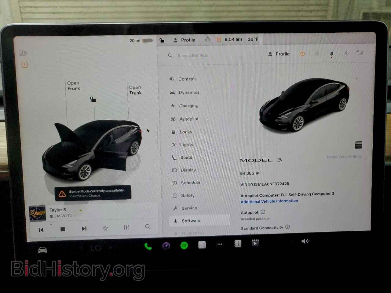 2022 TESLA MODEL 3 - VIN: 5YJ3E1EA6NF372425 - Фото 9