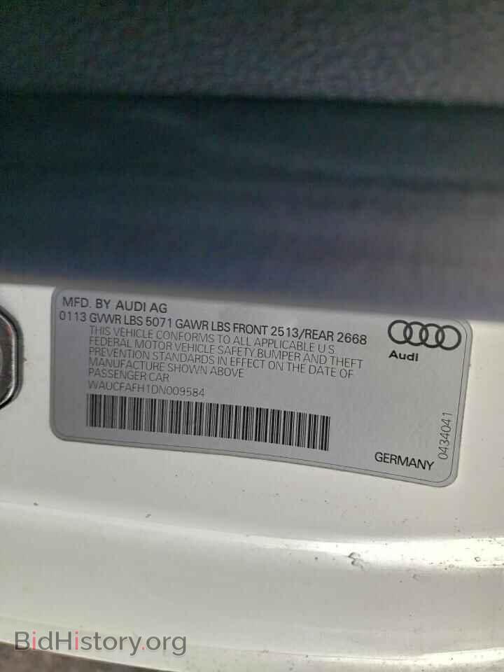 2013 AUDI A5 - VIN: WAUCFAFH1DN009584 - Photo 13