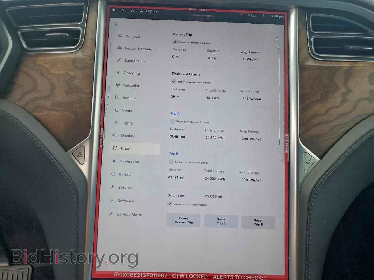 2016 TESLA MODEL X - VIN: 5YJXCBE21GF011967 - Photo 9