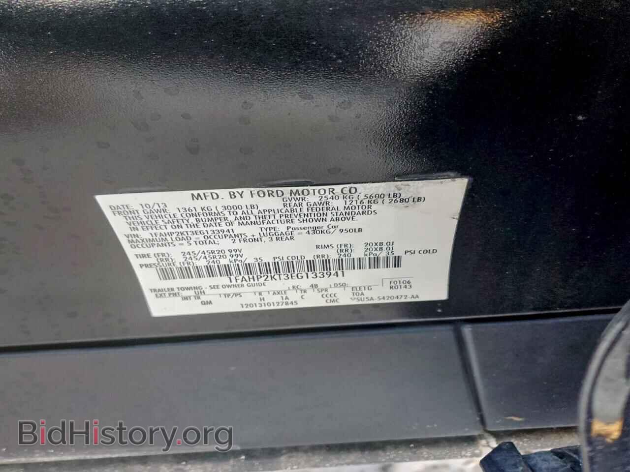 2014 FORD TAURUS - VIN: 1FAHP2KT3EG133941 - Фото 12