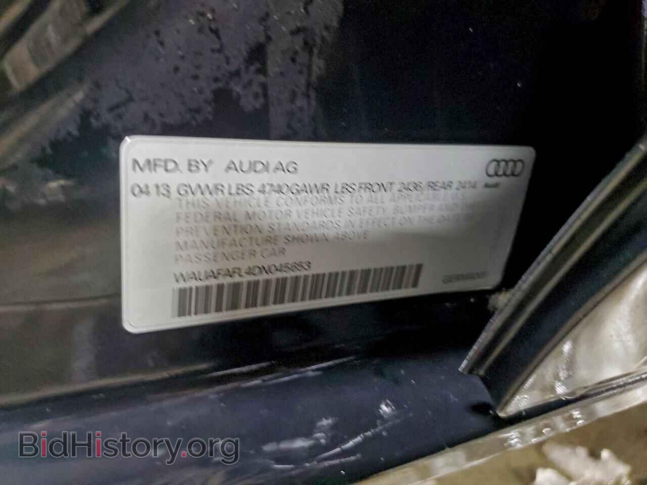 2013 AUDI A4 - VIN: WAUAFAFL4DN045653 - Фото 12