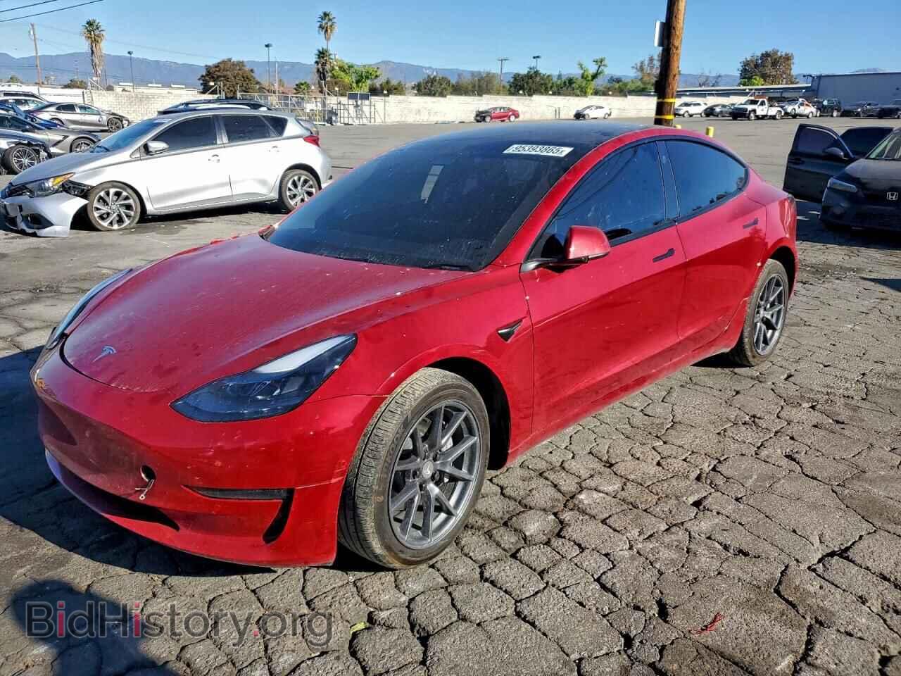 Photo 5YJ3E1EB8NF366005 - TESLA MODEL 3 2022