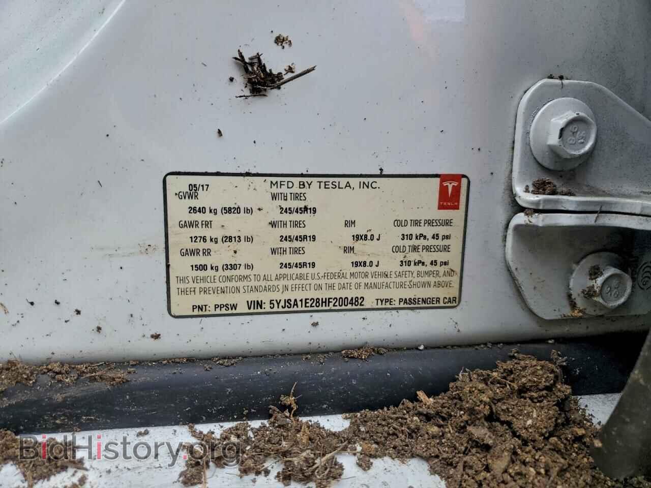 2017 TESLA MODEL S - VIN: 5YJSA1E28HF200482 - Фото 12