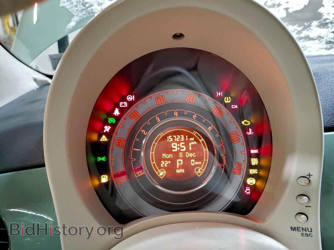 2012 FIAT 500 - VIN: 3C3CFFDR0CT130508 - Фото 9