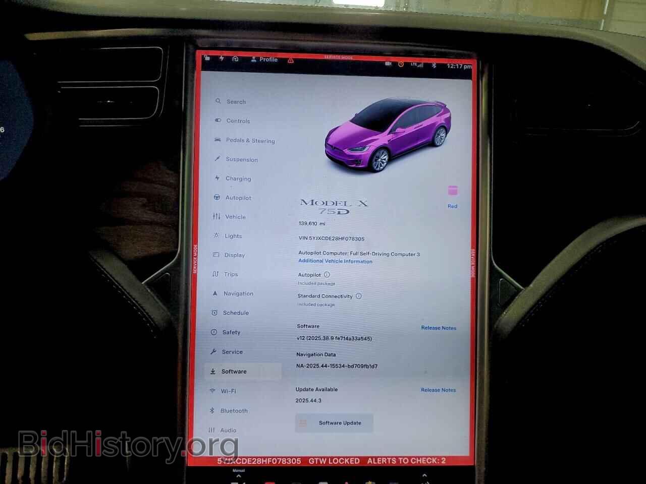 2017 TESLA MODEL X - VIN: 5YJXCDE28HF078305 - Фото 9
