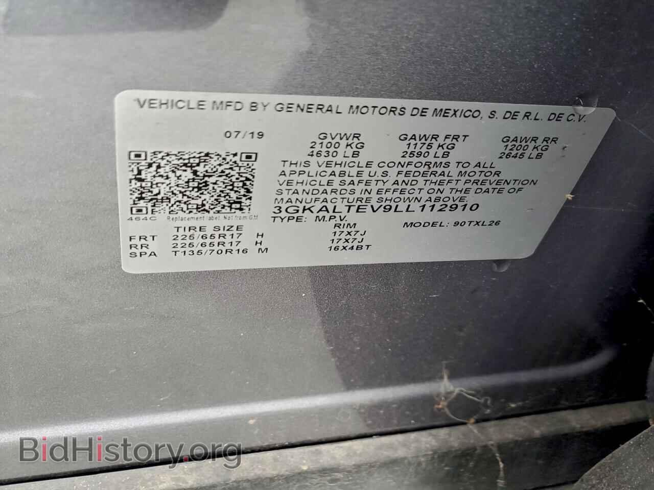 2020 GMC TERRAIN - VIN: 3GKALTEV9LL112910 - Фото 12