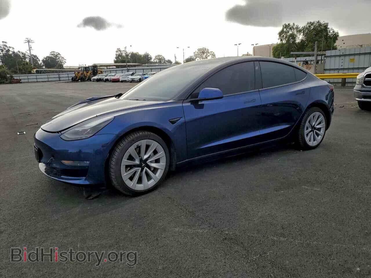 Photo 5YJ3E1EB4NF191722 - TESLA MODEL 3 2022