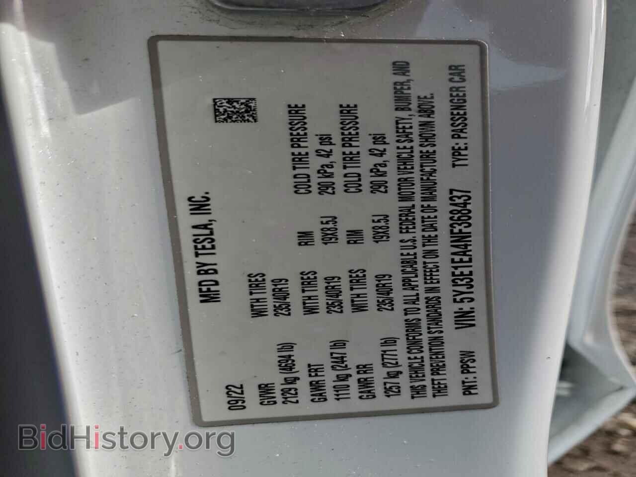 2022 TESLA MODEL 3 - VIN: 5YJ3E1EA4NF368437 - Photo 12