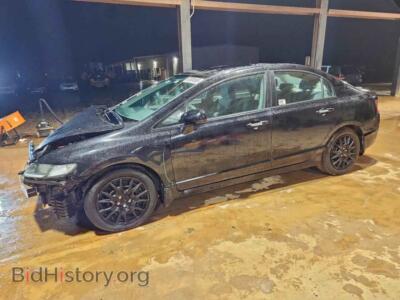 2011 Honda CIVIC LX, черный — VIN 2HGFA1F52BH517736, Copart