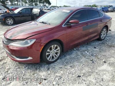 2015 Chrysler 200 Limited, бордовый — VIN 1C3CCCAB6FN701924, Copart