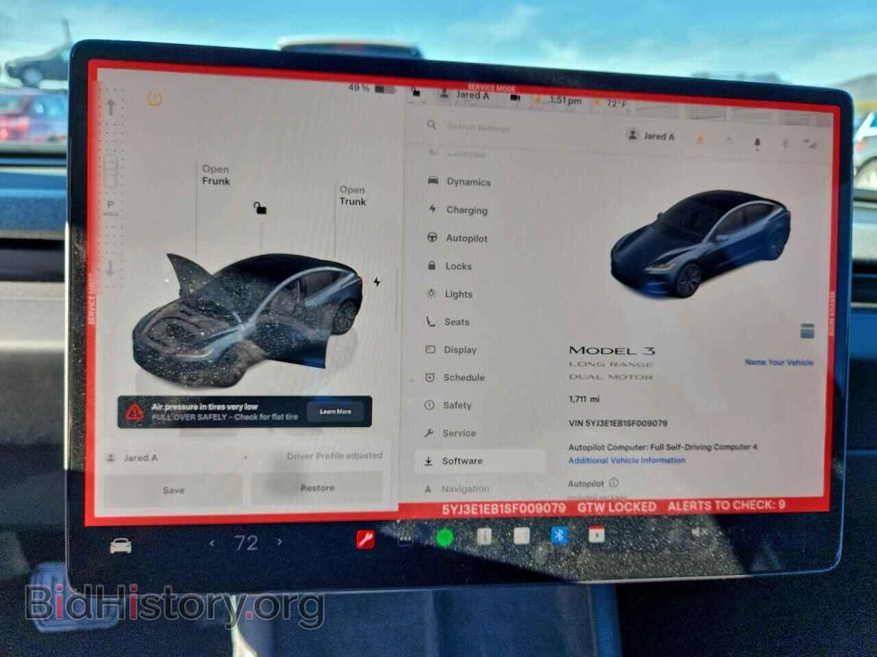 2025 TESLA MODEL 3 - VIN: 5YJ3E1EB1SF009079 - Фото 9
