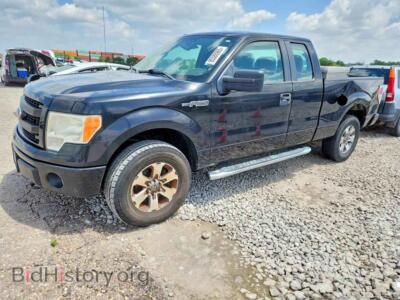 2013 Ford F150 Super Cab, черный — VIN 1FTFX1EF4DFD93271, Copart