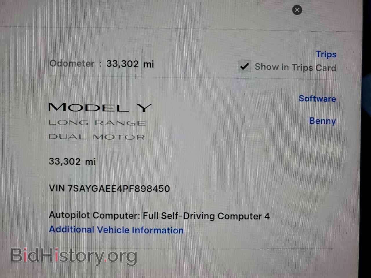 2023 TESLA MODEL Y - VIN: 7SAYGAEE4PF898450 - Фото 9