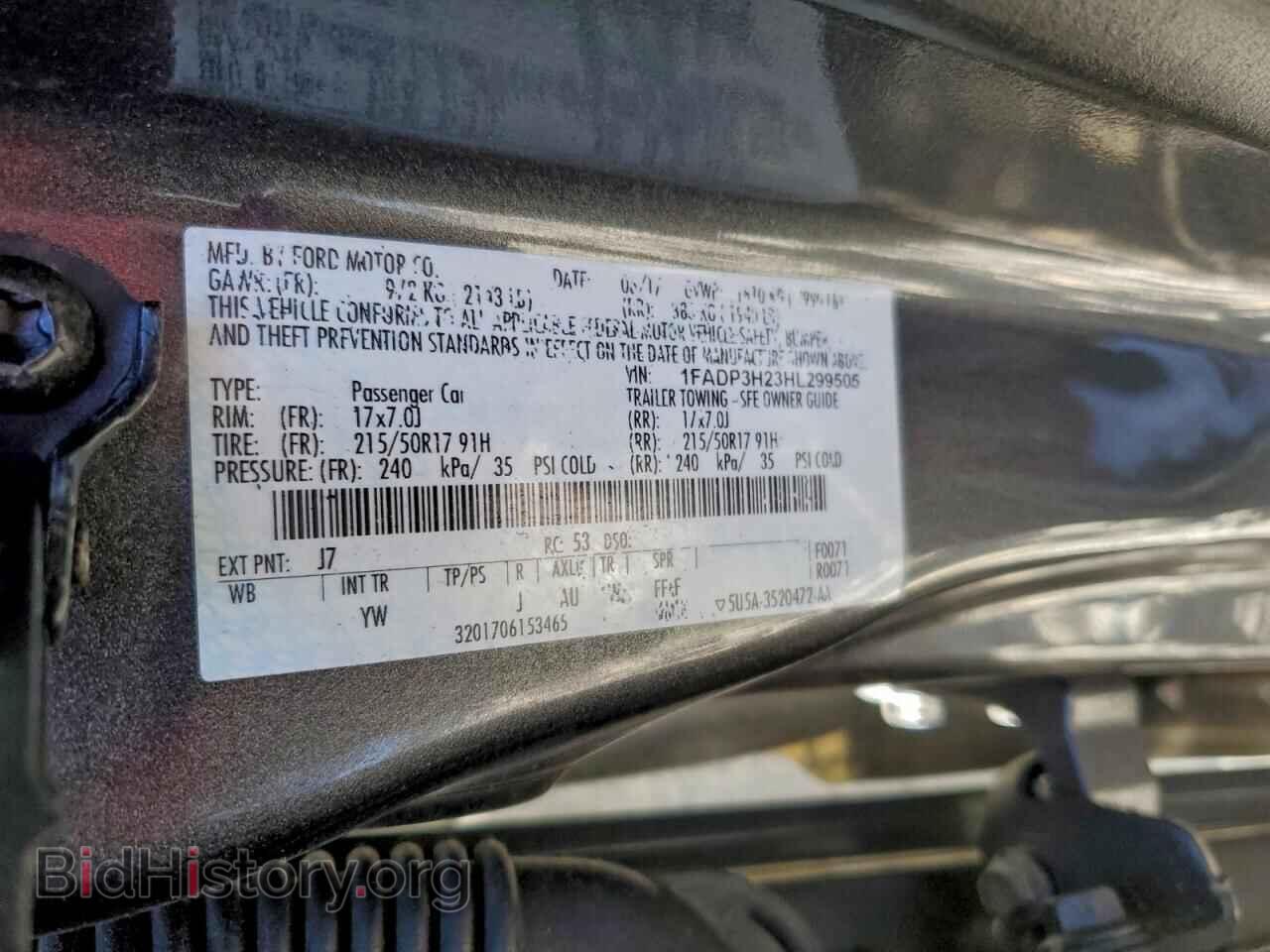 2017 FORD FOCUS - VIN: 1FADP3H23HL299505 - Фото 13
