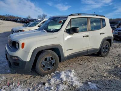 2015 Jeep RENEGADE Sport, white — VIN ZACCJAAH7FPC17634, Copart