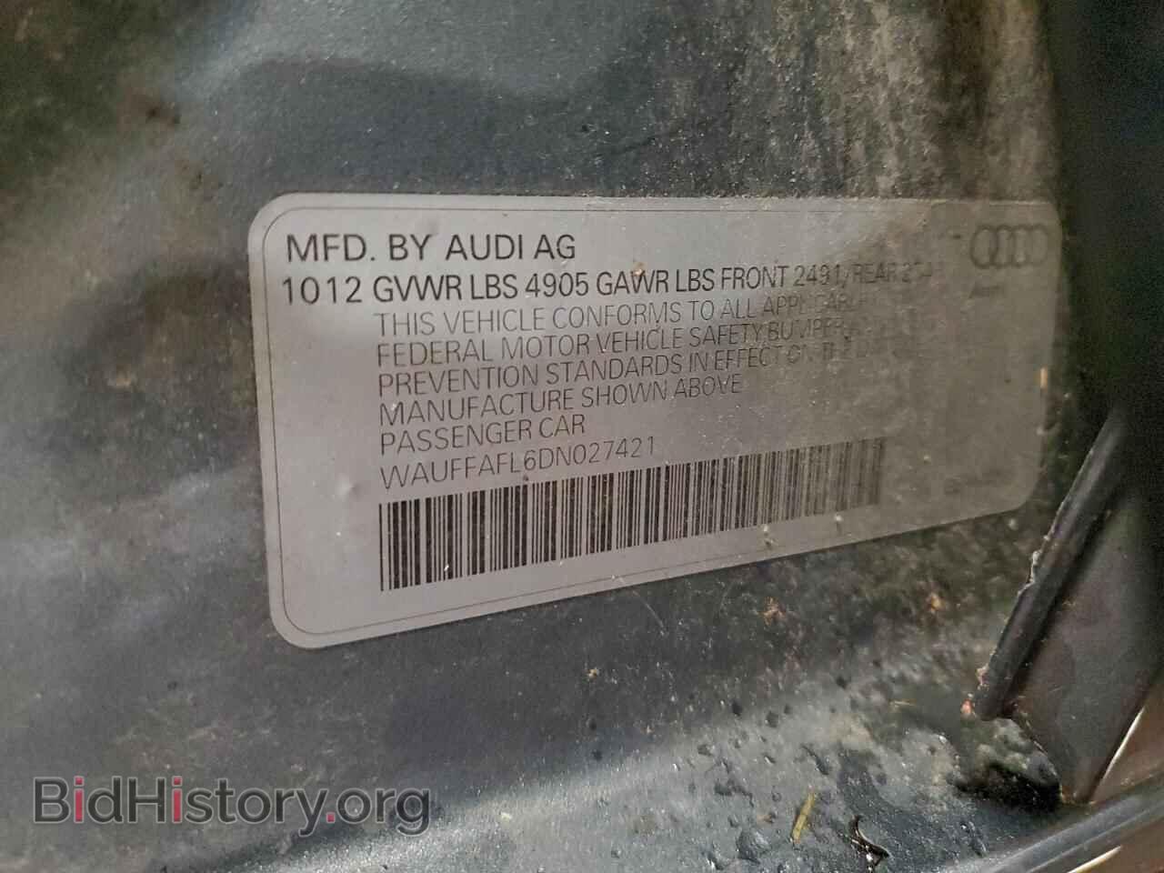 2013 AUDI A4 - VIN: WAUFFAFL6DN027421 - Photo 12