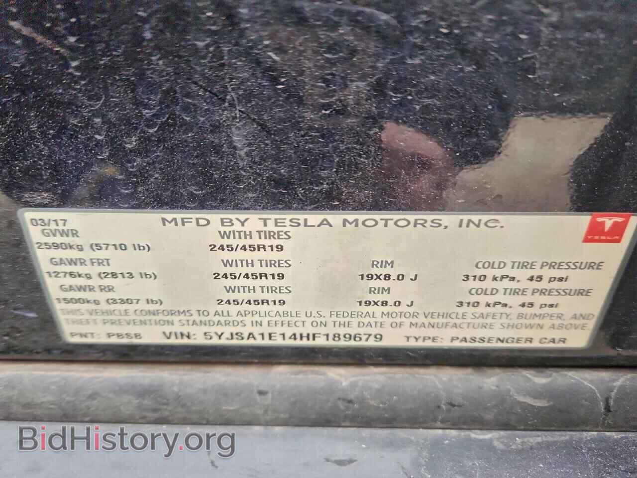 2017 TESLA MODEL S - VIN: 5YJSA1E14HF189679 - Photo 13