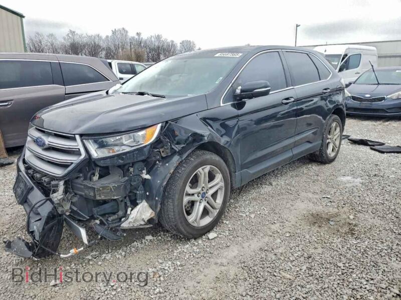 2018 Ford EDGE Titanium (VIN 2FMPK4K8XJBC02486) — photo 1 of 13, Copart, damage: front end