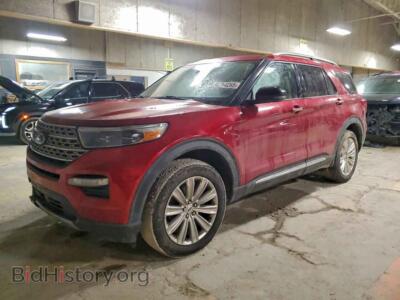 2020 Ford EXPLORER Limited, красный — VIN 1FMSK8FH2LGB48902, Copart