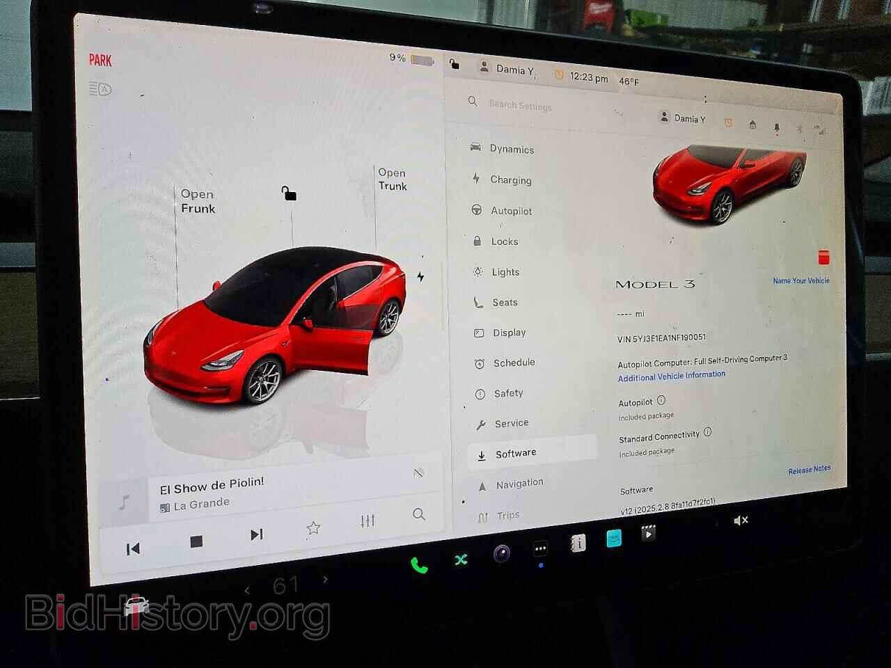 2022 TESLA MODEL 3 - VIN: 5YJ3E1EA1NF190051 - Photo 9