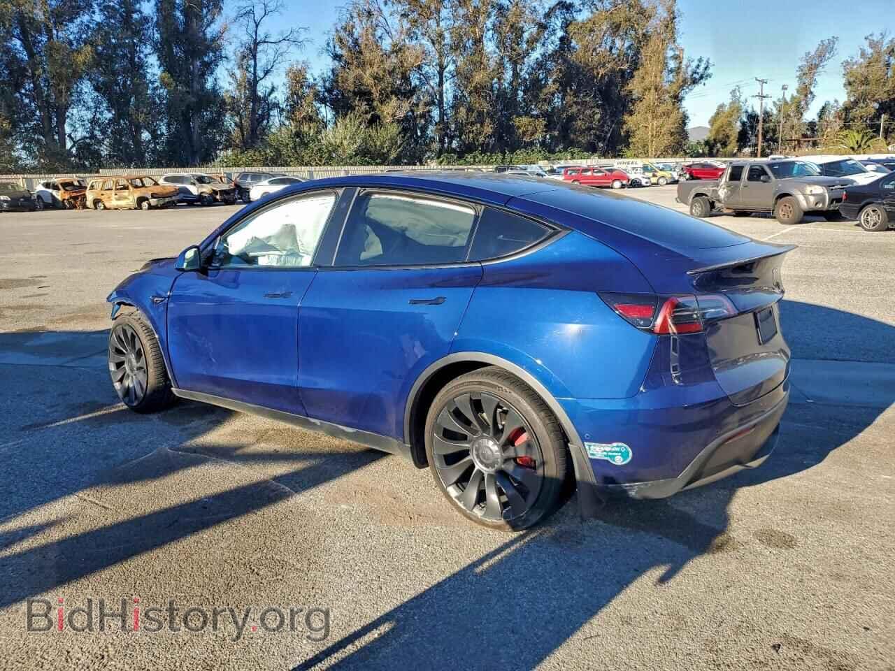 2022 TESLA MODEL Y - VIN: 7SAYGDEF8NF492937 - Фото 2
