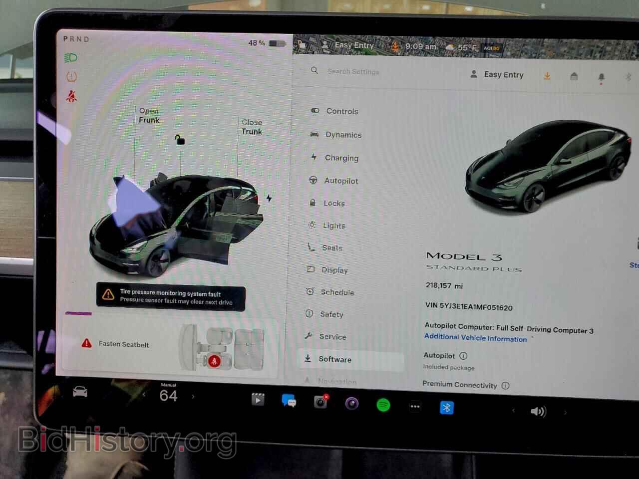 2021 TESLA MODEL 3 - VIN: 5YJ3E1EA1MF051620 - Photo 9