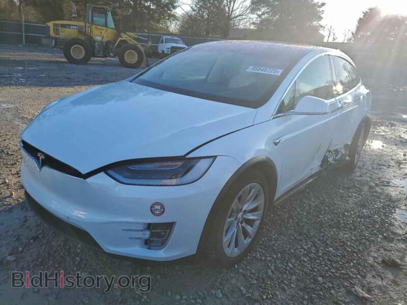 2018 Tesla MODEL X (VIN 5YJXCBE21JF133753) — photo 1 of 13, Copart, damage: side