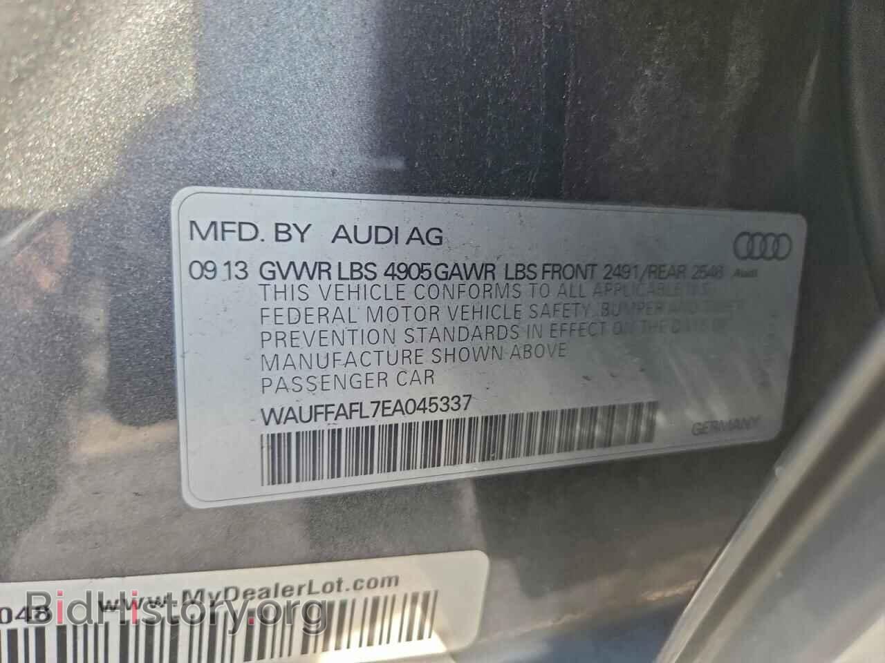 2014 AUDI A4 - VIN: WAUFFAFL7EA045337 - Photo 12