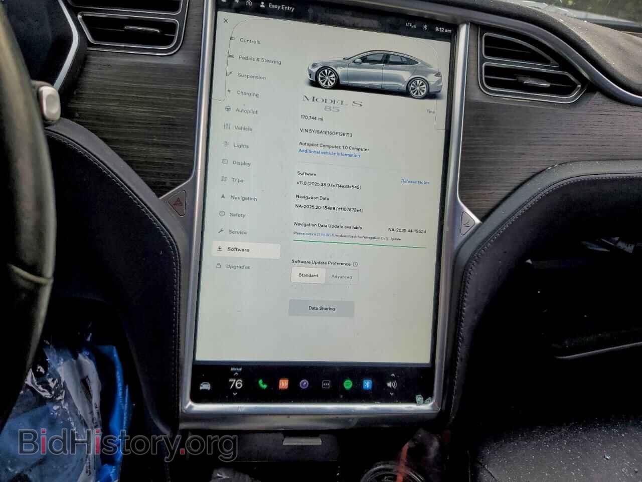 2016 TESLA MODEL S - VIN: 5YJSA1E16GF126713 - Фото 9
